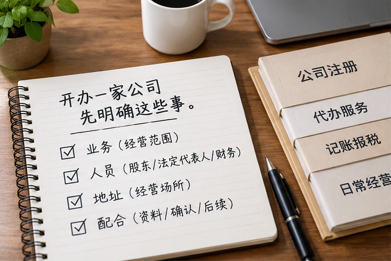 创业者一起整理开办计划的服务场景示意