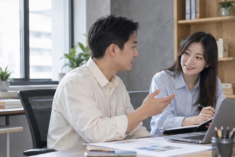 企业网站展示业务与服务信息的场景示意