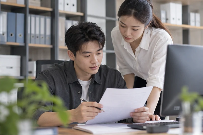 企业网站展示业务与服务信息的场景示意