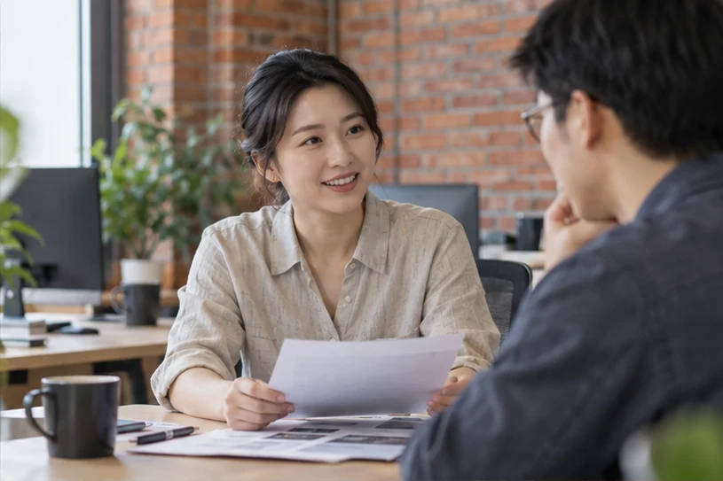 企业网站展示业务与服务信息的场景示意