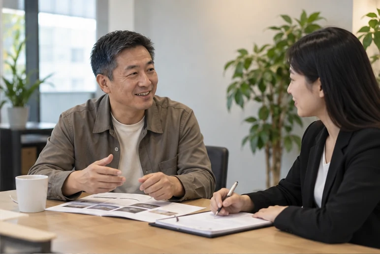 企业网站展示业务与服务信息的场景示意