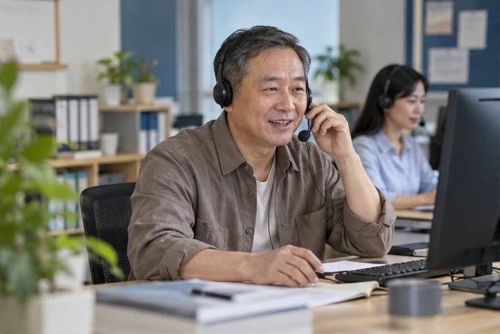 在线客服接待与咨询整理的服务场景示意