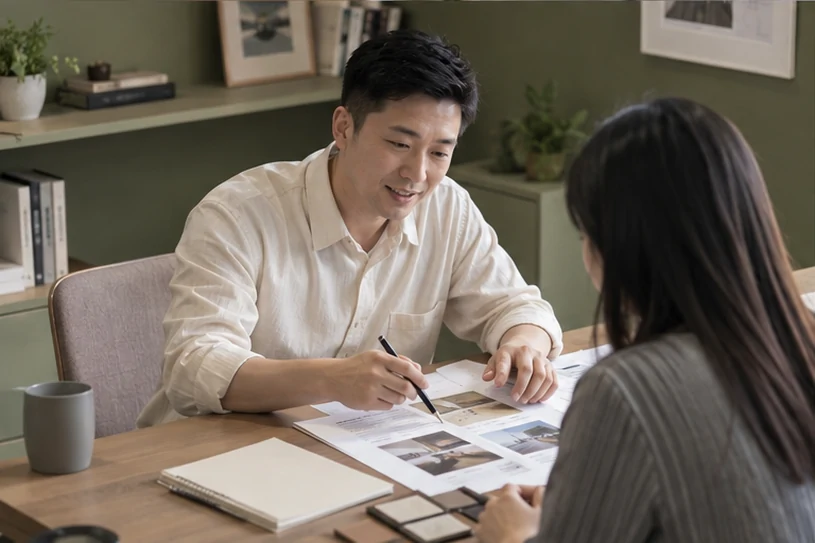 企业网站展示业务与服务信息的场景示意