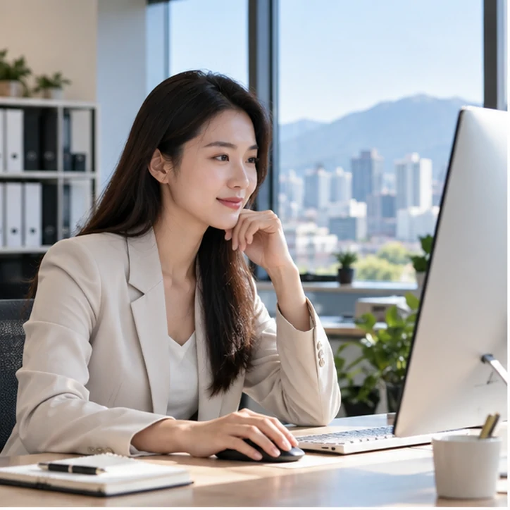 企业网站展示业务与服务信息的场景示意