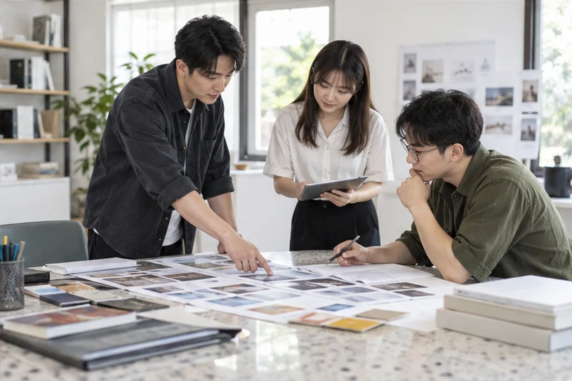 企业网站展示业务与服务信息的场景示意