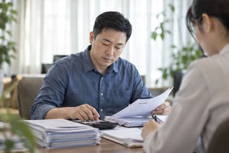 整理企业票据与日常账务资料的服务场景示意