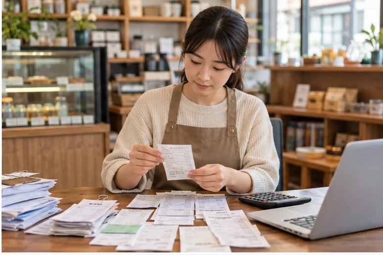 整理企业票据与日常账务资料的服务场景示意