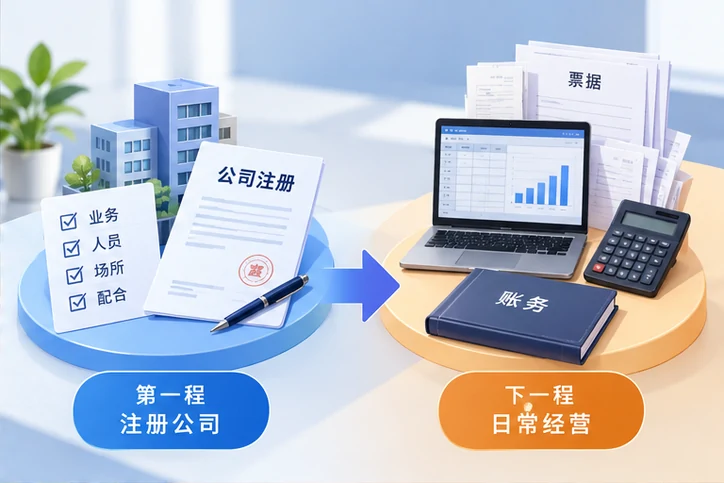 创业者一起整理开办计划的服务场景示意