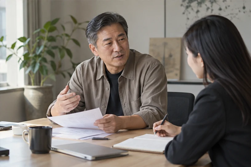 企业网站展示业务与服务信息的场景示意