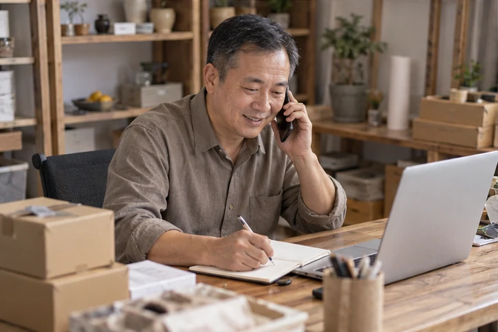 在线客服接待与咨询整理的服务场景示意