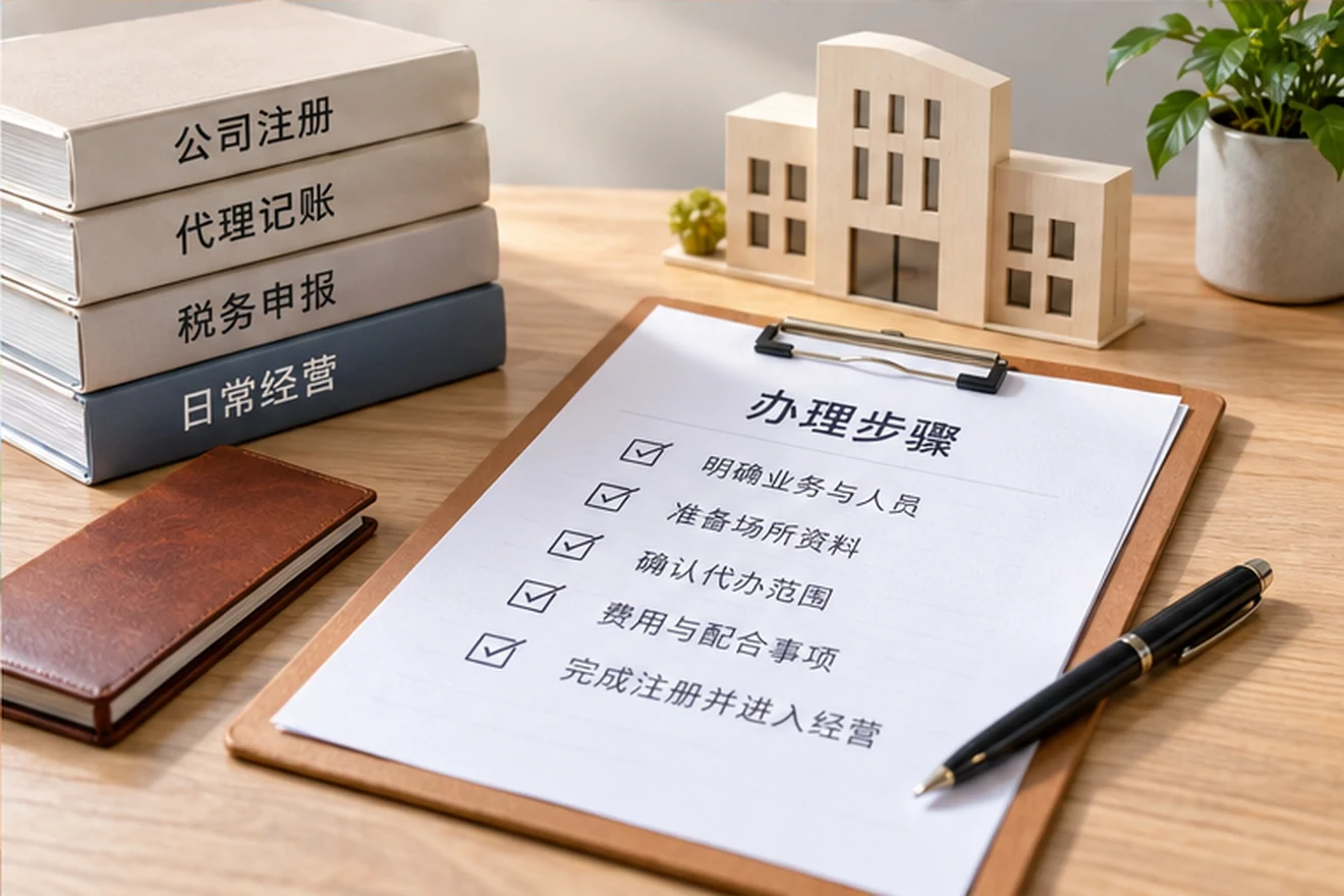 创业者一起整理开办计划的服务场景示意