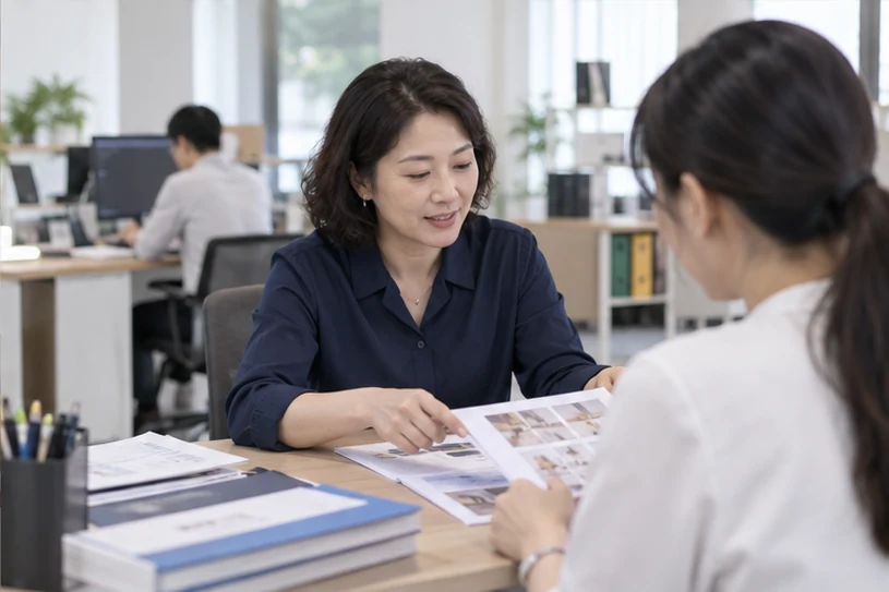 企业网站展示业务与服务信息的场景示意